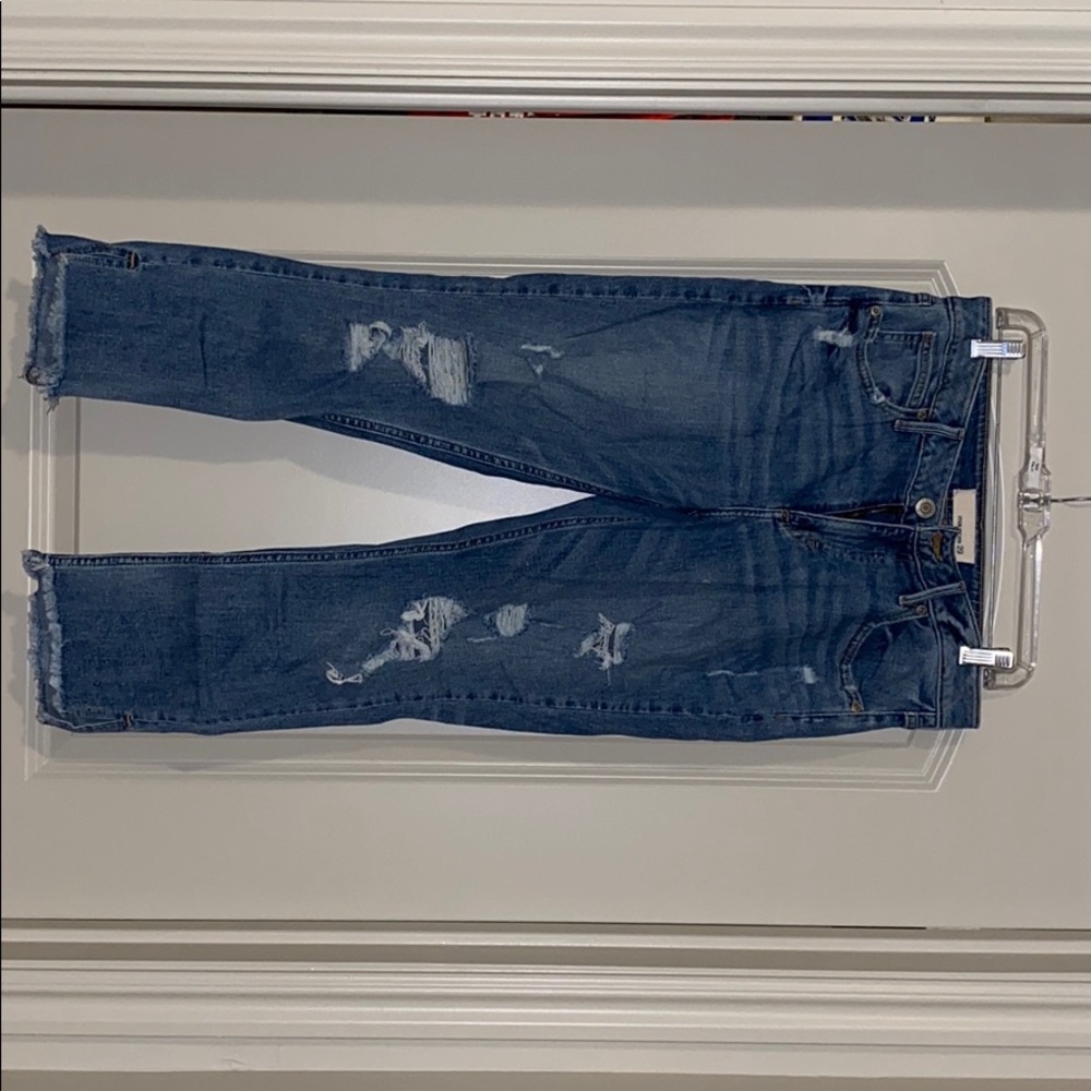 Cute distressed boyfriend jeans